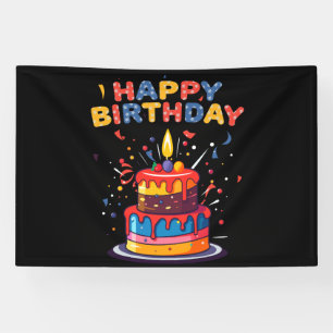 Lona Suministros de tema de fiesta de cumpleaños feliz
