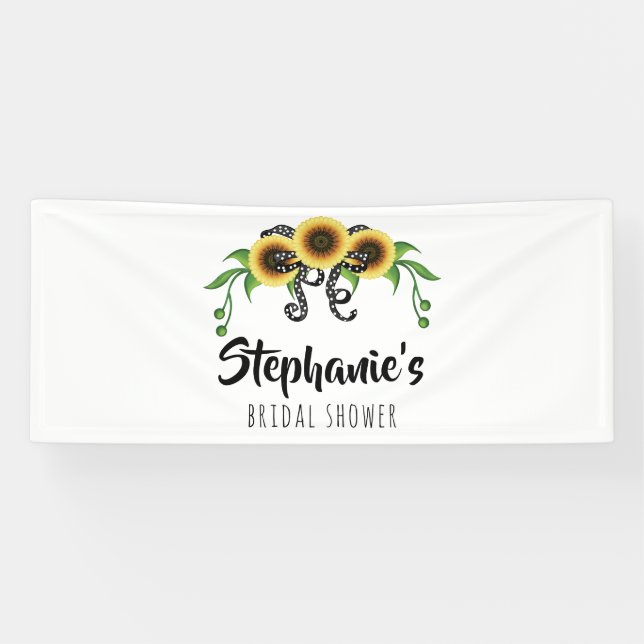 Lona Sunflower Wreath Bridal Shower (Horizontal)