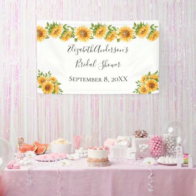 Lona Sunflowers Amarilla Floral Bridal Shower (Fiesta)