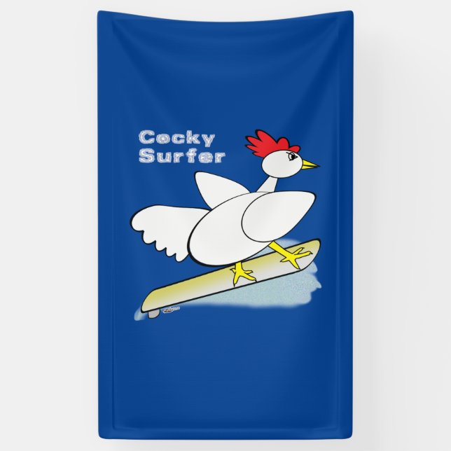 Lona Surfista de Cocky (Vertical)