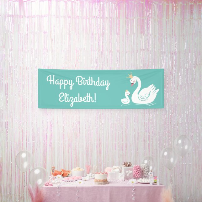 Lona Swan 1er cumpleaños Fiesta Baby Shower (Fiesta)