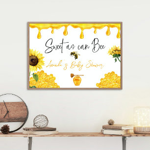 Lona Sweet Yellow Honey Comb Sunflower Bee Baby Shower