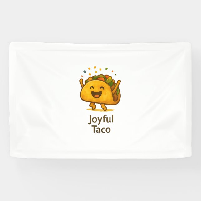Lona Taco 'Bout a Party! Cute Fiesta Birthday Banner (Horizontal)