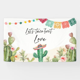 Lona Taco Bout Love Fiesta Cactus Ducha Fondo