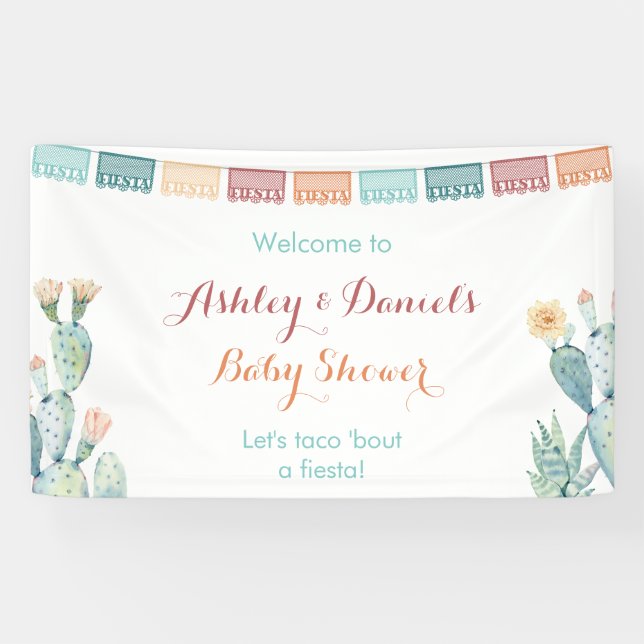 Lona Taco Bout Una Fiesta Mexicana De Bienvenida (Horizontal)