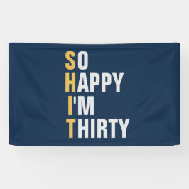 Lona Tan feliz soy banner de 30 años/fondo 