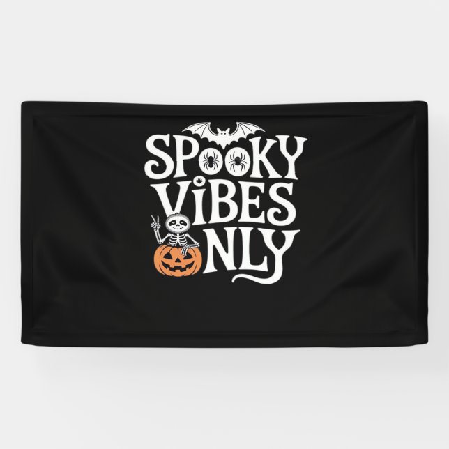 Lona Tan sólo la eslora de Halloween sobredimensionada  (Horizontal)