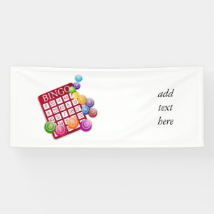 Lona Tarjeta BINGO con bolas BINGO