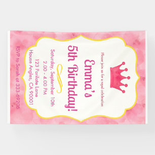 Lona Tarjeta de invitación al cumpleaños de los niños r