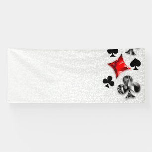 Lona Tarjeta de juego de jugador de póquer se adapta a