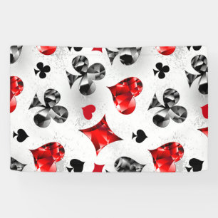 Lona Tarjeta de juego de jugador de póquer se adapta a 