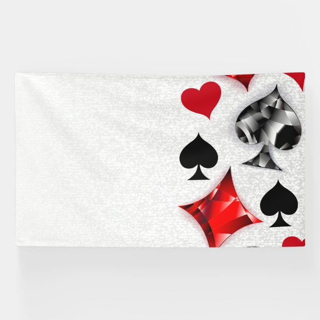 Lona Tarjeta de juego de jugador de póquer se adapta a  (Horizontal)