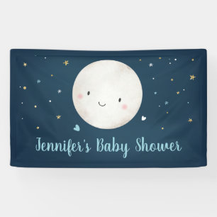 Lona Te Amo Al Baby Shower Moon Blue Gold