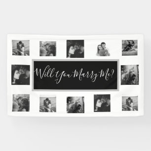 Lona ¿Te casarás con mi cartel de propuesta con fotos?