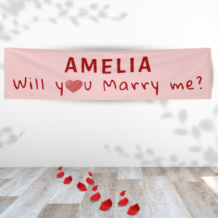 Lona ¿Te casarás conmigo? Propuesta romántica de rosa r