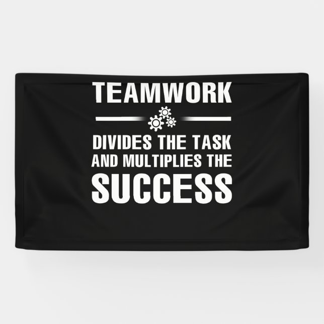 Lona Teamwork Divides The Task And Multiplies Success (Horizontal)