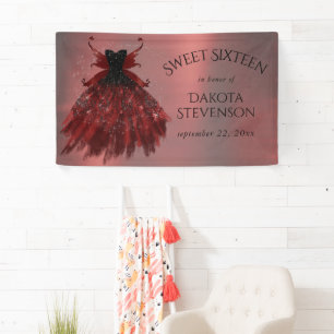 Lona Tejido gótico Crimson Gown   Oveja Roja Radiante P