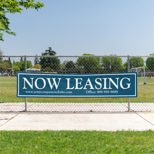 Lona Teléfono web de arrendamiento de Business Blue Whi (In situ)