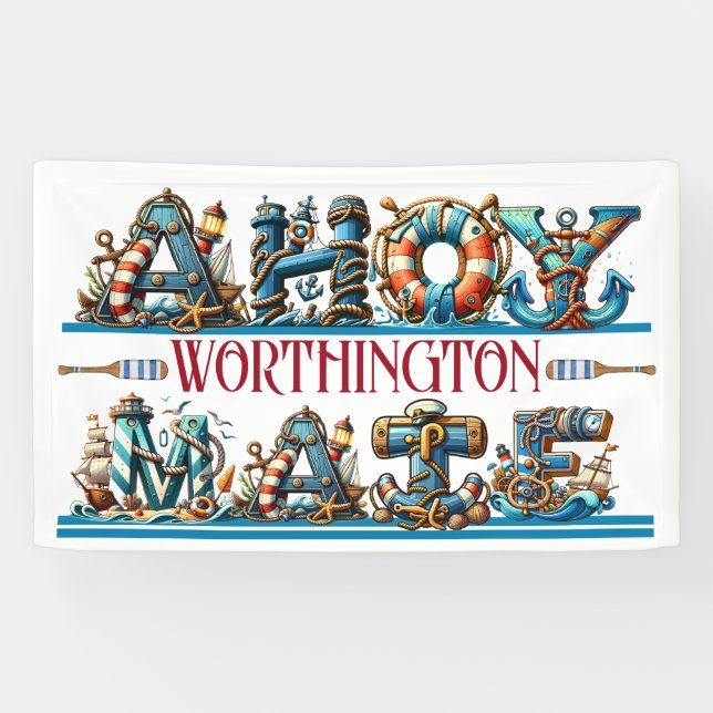 Lona TEMA AHORA Permiso para subir a bordo (Horizontal)