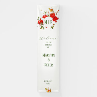 Lona Tema de acuarela de granadas Colores brillantes