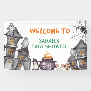 Lona Tema de la caída en Baby Shower de Halloween en Gh