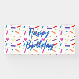 Lona Tema de la fiesta de cumpleaños de Sweet Sprinkle