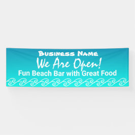 Lona Tema De La Playa Reabre Banner De América