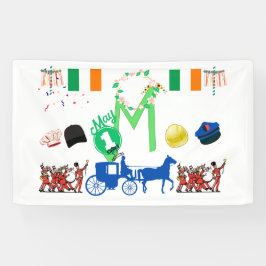 Lona Tema del Día del Trabajo de Irlanda