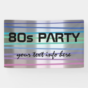 Lona tema del fiesta 80s