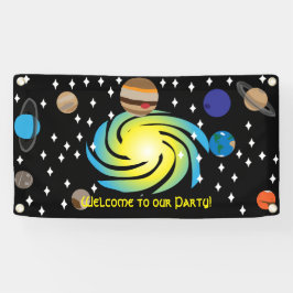 Lona Tema del Fiesta galáctico