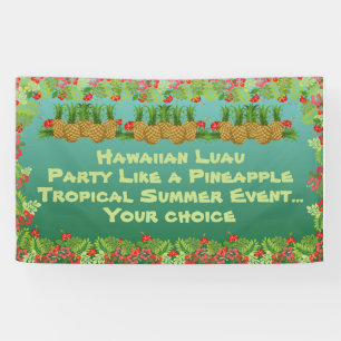 Lona Tema del paraíso de Luau en Hawái