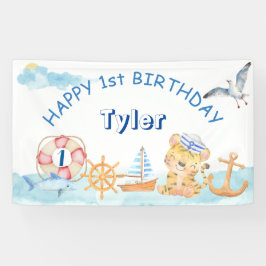 Lona Tema náutico náutico acuático pastel