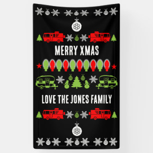 Lona Temporada feliz de Navidades de Caravana