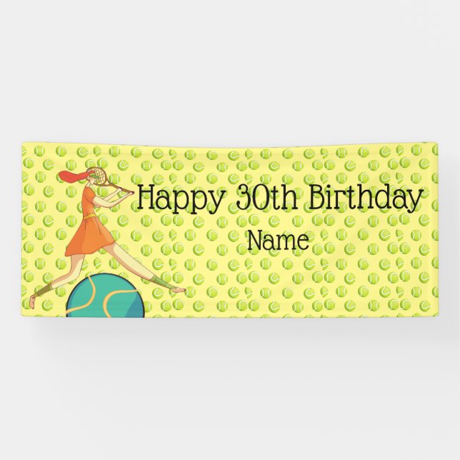 Lona Tenis 30 años para tenista (Horizontal)