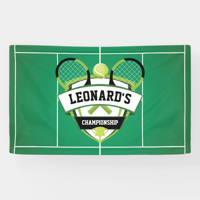 Lona Tenis party backdrop (Horizontal)