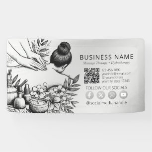 Lona Terapia Masajista Manos Curadoras Energía Spa Well