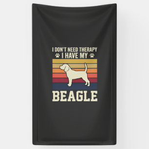 Lona Terapia Retro de Perro Beagle Vintage