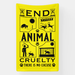 Lona Terminar con la crueldad hacia los animales