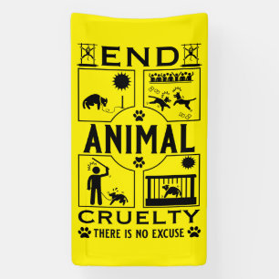 Lona Terminar con la crueldad hacia los animales