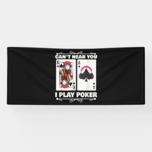 Lona Texas Holdem Poker no puede oírte jugar al póquer