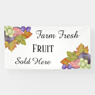 Lona Texto añadido de fruta fresca de granja