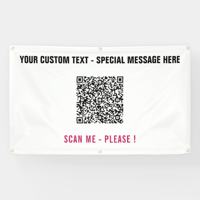 Lona Texto de Banner Personalizado de Información de Es (Horizontal)