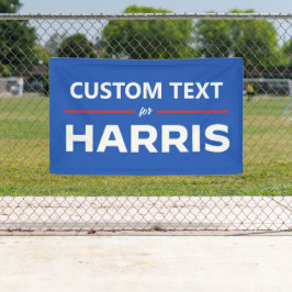 Lona Texto del personalizado para Harris 2024