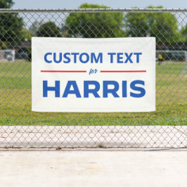 Lona Texto del personalizado para Harris 2024
