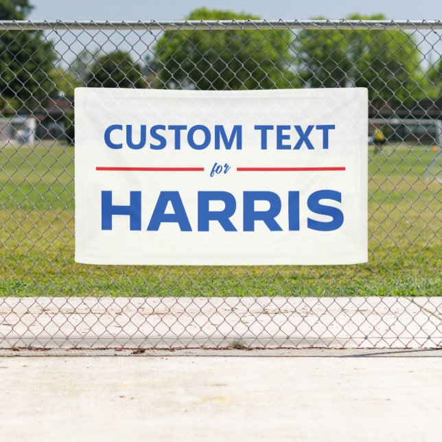 Lona Texto del personalizado para Harris 2024 (In situ)