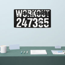 Texto grabado y desgastado Workout 247365 white