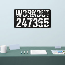 Lona Texto grabado y desgastado Workout 247365 white