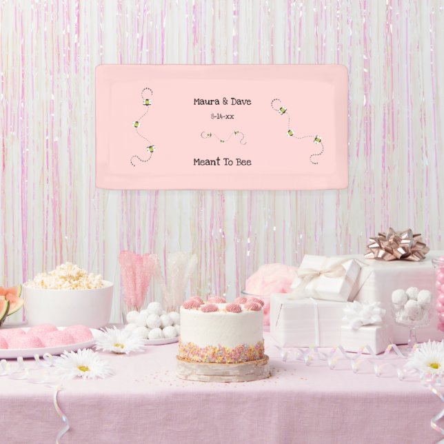 Lona Texto Personalizable Destinado a Abejas (Fiesta)