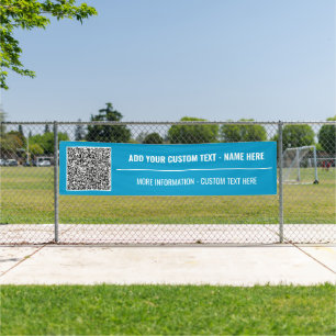 Lona Texto Personalizado del Banner de tu Código QR Eli