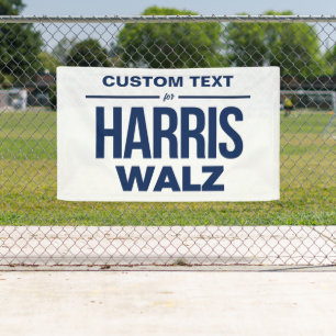 Lona Texto personalizado para Harris Walz